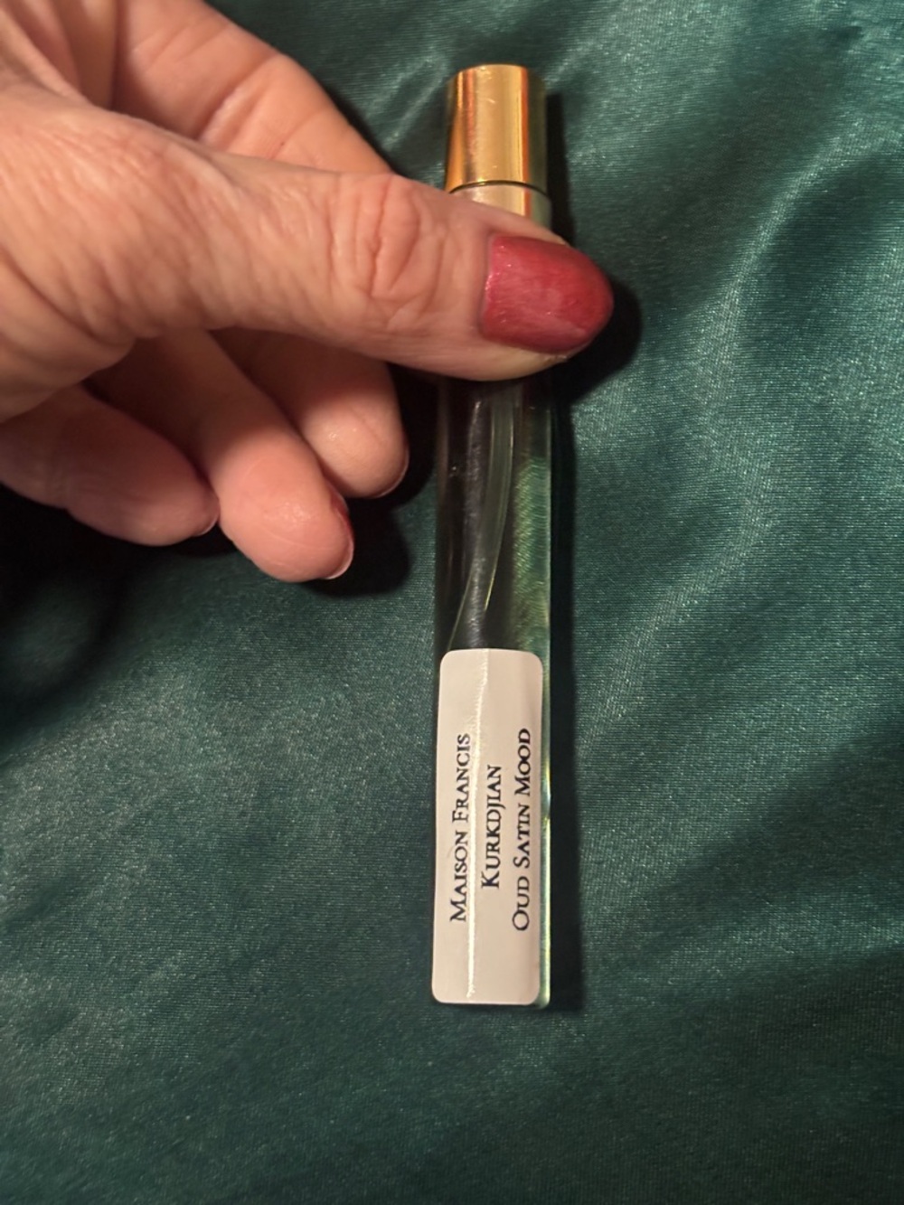 Maison Francis Kurkdjian Oud Satin Mood 10ML decant Travel Spray - no cap